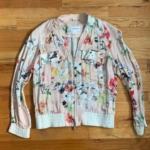 Club Monaco Floral Printed Bomber
